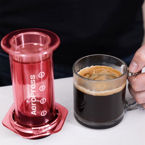 AeroPress Clear kávékészítő, Piros