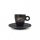 Vergnano eszpresszó kávés csésze + csészealj 75ml, matt fekete