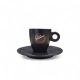 Vergnano eszpresszó kávés csésze + csészealj 75ml, matt fekete