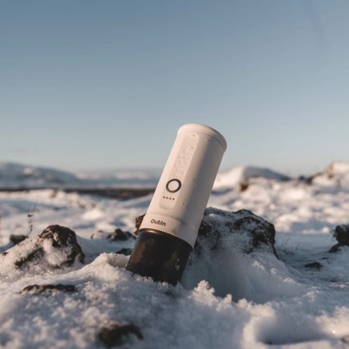 Outin Nano hordozható eszpresszó kávéfőző, fehér