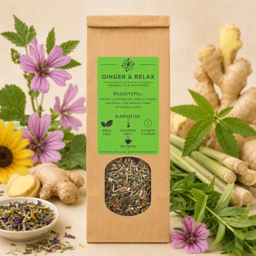 Ginger & Relax gyömbéres herbatea keverék 50g