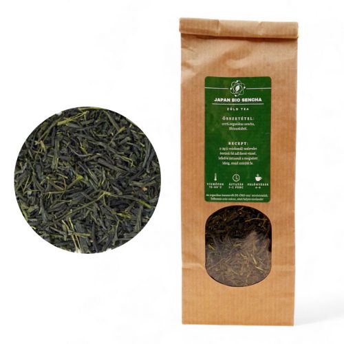 Japán Bio Sencha prémium szálas natúr zöld tea 100g