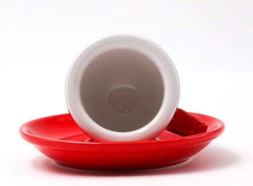 Nuova Point Palermo eszpresszó csésze + csészealj  56 ml, piros