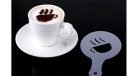 Kávé díszítő, kakaó szóró sablon készlet 16 darabos