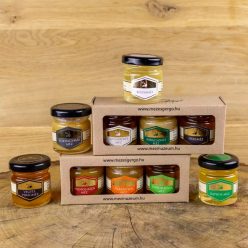 Dísz kartondoboz 3db 45g-os mézhez