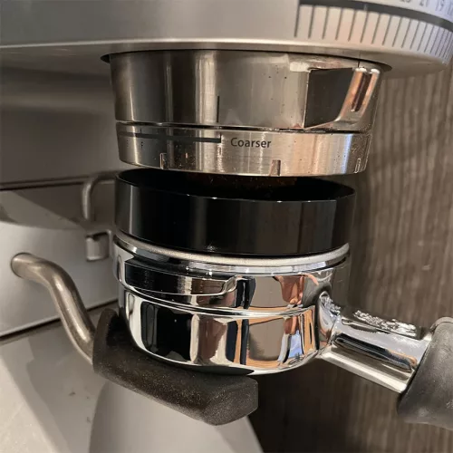 Kávéőrlemény adagoló tölcsér, dosing funnel 58mm
