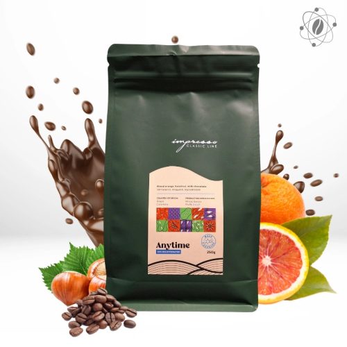 Impresso Anytime koffeincsökkentett szemes kávé 250g