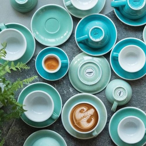 Loveramics Egg Espresso csésze  + csészealj 80ml, türkiz
