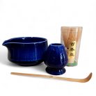 Shizuku Matcha készítő készlet 4db-os, kék