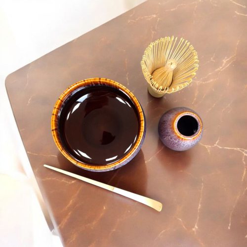 Maru Matcha készítő készlet 4db-os, barna