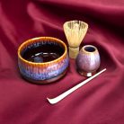 Maru Matcha készítő készlet 4db-os, barna