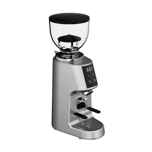 AVX CG301 Plasma 64mm síktárcsás kávéőrlő pumpás babtartállyal, ezüst