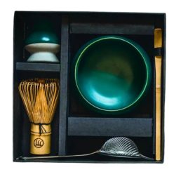 M Matcha készítő szett  díszdobozban - zöld