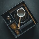 M Matcha készítő szett  díszdobozban - fekete