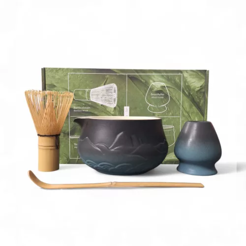 Shizuku Matcha készítő készlet 4db-os, blue mountain