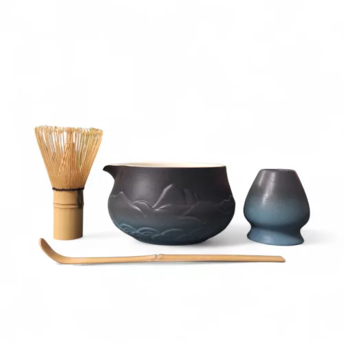 Shizuku Matcha készítő készlet 4db-os, blue mountain