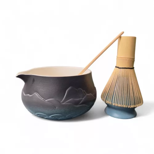 Shizuku Matcha készítő készlet 4db-os, blue mountain