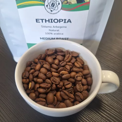 Ethiopia Sidamo Arbegona szemes speciality kávé 500g 