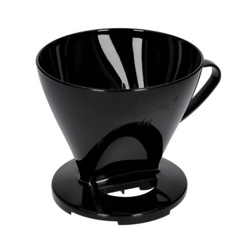 Melitta 1x4 műanyag dripper, csepegtetős kávékészítő, fekete