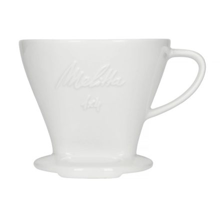 Melitta 1x4 porcelán dripper, csepegtetős kávékészítő, fehér