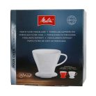 Melitta 1x4 porcelán dripper, csepegtetős kávékészítő, fehér