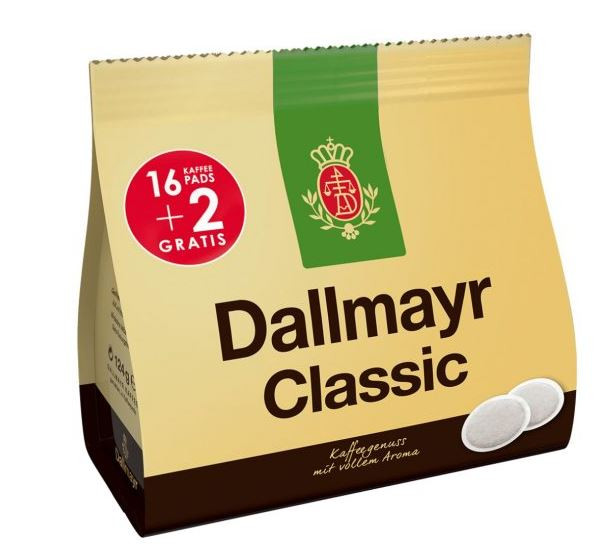 Classic Dallmayr kávépárna 16+2 db - KávéVerzum
