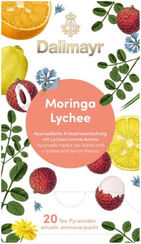 Dallmayr Moringa-Licsi ayurvéda tea 20db (teapiramis)