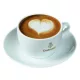Dallmayr Cappuccino csésze + alátét 190ml, fehér 