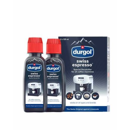 Durgol Swiss Espresso vízkőoldó espresso kávéfőzőhöz, 2x125 ml
