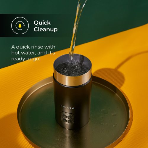 CHiATO milkPLAY automata tejhabosító, fekete