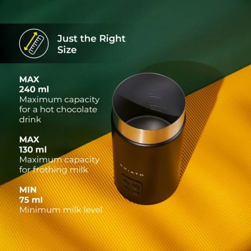 CHiATO milkPLAY automata tejhabosító, fekete