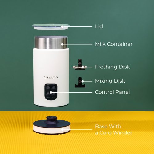 CHiATO milkPLAY automata tejhabosító, fehér