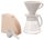 Hario V60-02 kerámia dripper szett, fehér