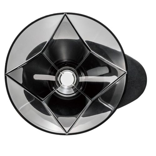 Hario V60-02 MUGEN One Pour Dripper, műanyag, fekete