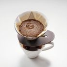 Hario V60-02 One Pour Dripper MUGEN, műanyag fekete