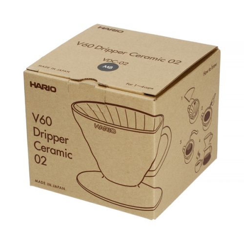 Hario V60-02 kerámia dripper, fekete