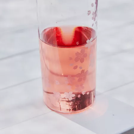 Hario Aya Cherry Blossom hidegáztatásos teakészítő palack, 750 ml pink