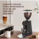 AVX CG305 Plasma 64mm Titanium síktárcsás kávéőrlő pumpás babtartállyal, fekete