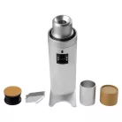 DC63 Single dose conical red burrs, ezüst