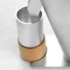 DC63 Single dose conical red burrs, ezüst