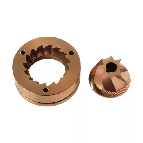 DC63 Single dose conical red burrs, fekete