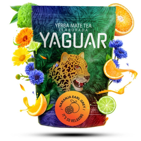 Yaguar Naranja Earl Grey Yerba Maté Tea 500g