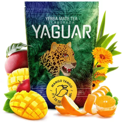Yaguar Mango Tango ízesített Yerba Maté Tea 500g
