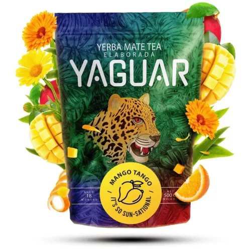 Yaguar Mango Tango ízesített Yerba Maté Tea 500g