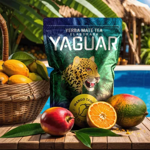 Yaguar Mango Tango ízesített Yerba Maté Tea 500g