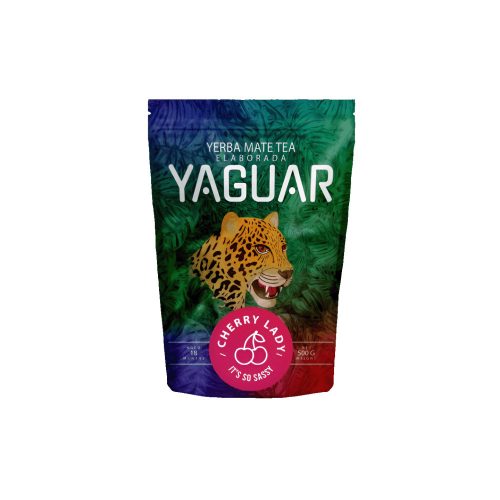 Yaguar Cherry Lady ízesített Yerba Maté Tea 500g