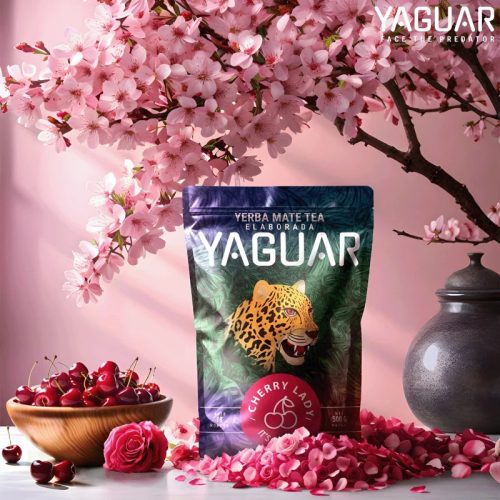 Yaguar Cherry Lady ízesített Yerba Maté Tea 500g