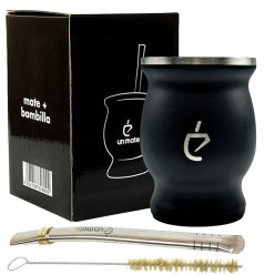 Un Mate Acero Yerba Maté szett, fekete