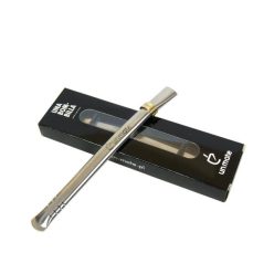 Un Mate Bombilla tisztítókefével 16cm, inox