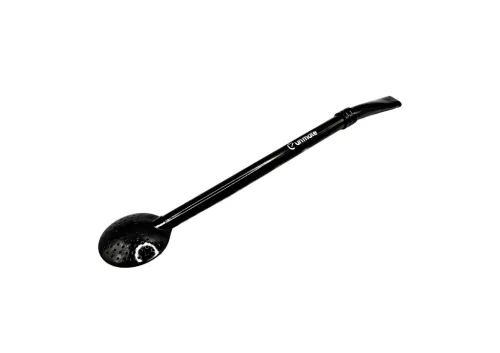 Un Mate Chimarrao Bombilla 19cm, fekete